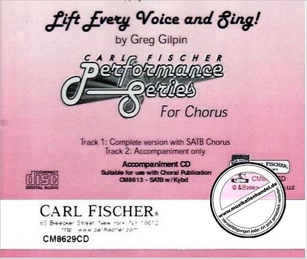 Notenbild für CF -CM8629CD - LIFT EVERY VOICE AND SING - ACCOMPANIMENT