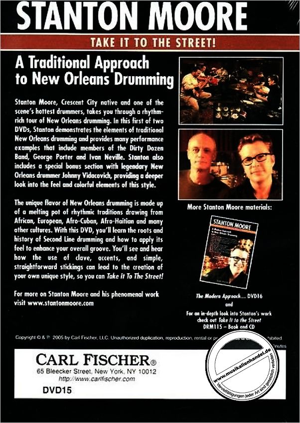Notenbild für CF -DVD15 - TAKE IT TO THE STREET - A TRADITIONAL APPROACH TO NEW ORLEANS