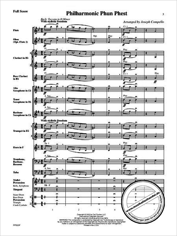 Notenbild für CF -FPS23 - PHILHARMONIC PHUN PHEST
