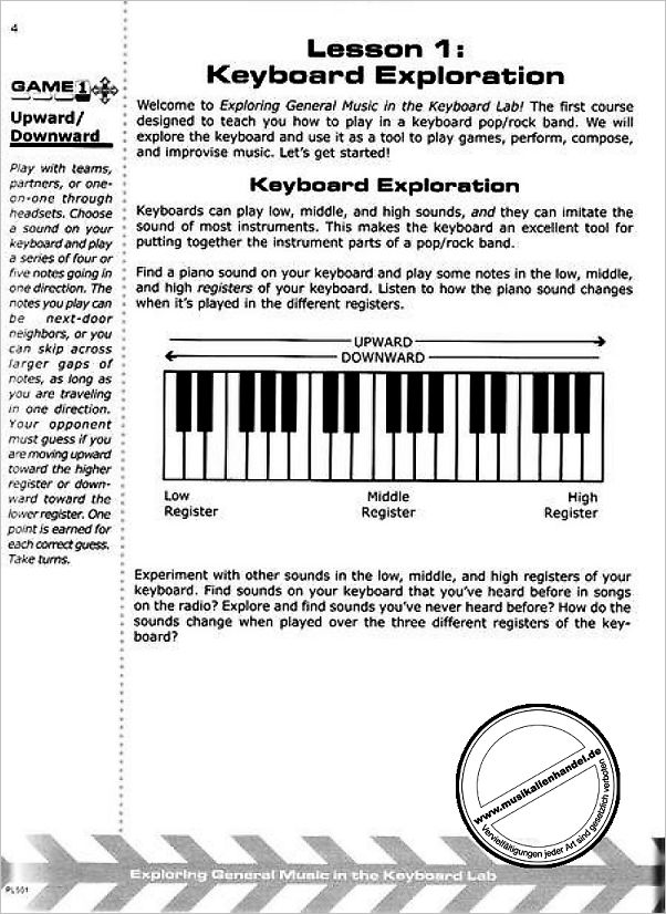 Notenbild für CF -PL501 - EXPLORING GENERAL MUSIC - STUDENT BOOK