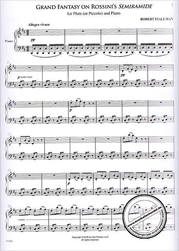 Notenbild für CF -W2692 - Grand fantasy on Rossini's Semiramide