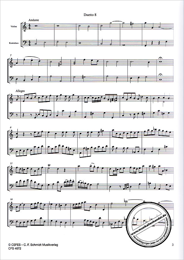 Notenbild für CFS 4672 - 12 Duetti ed un capriccio concertanti 2