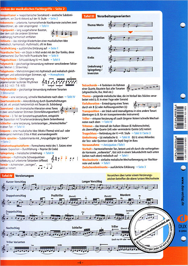 Notenbild für D 1094 - Allgemeine Musiklehre 2