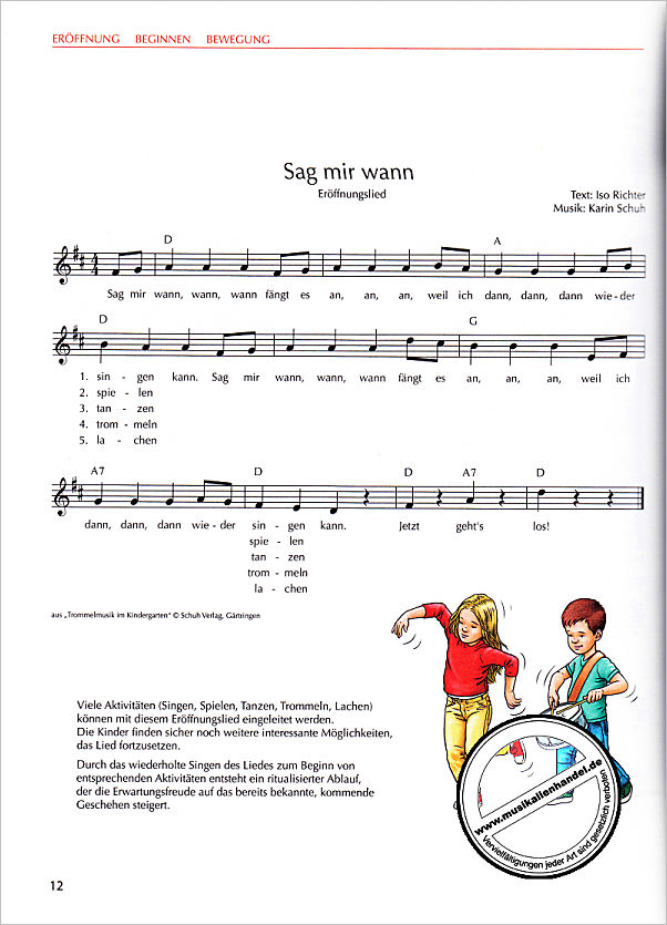 Notenbild für D 909 - Das grosse Dux Kinderliederbuch