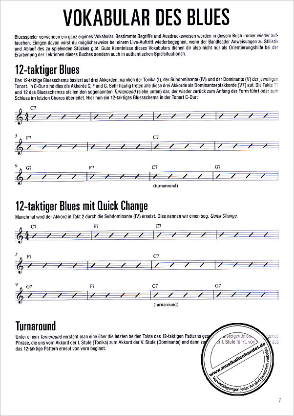 Notenbild für DHP 1165704-404 - SCHULE FUER BLUES PIANO