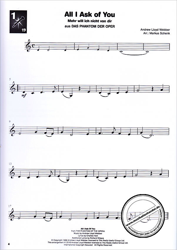 Notenbild für DHP 1186045-404 - Musical - Spielbuch