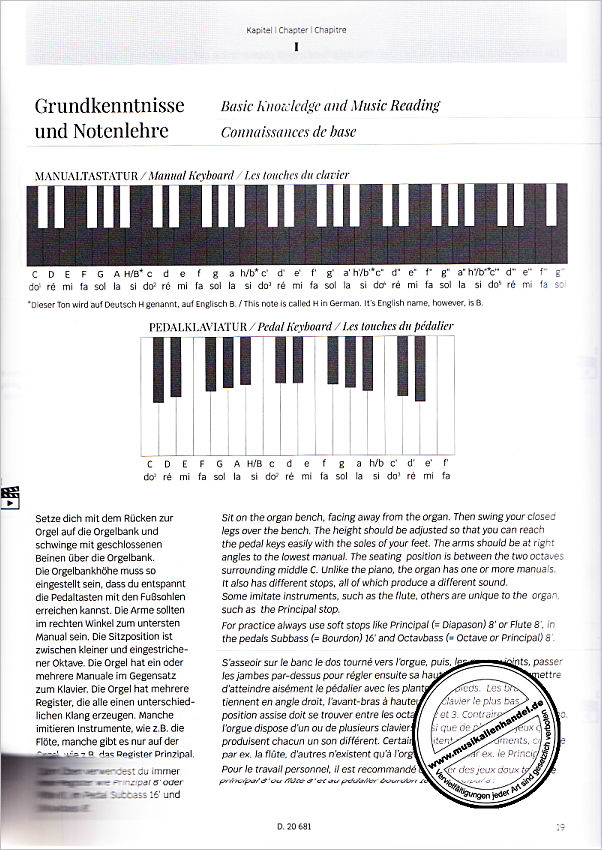 Notenbild für DO 02516 - Orgelschule mit Hand und Fuss 1