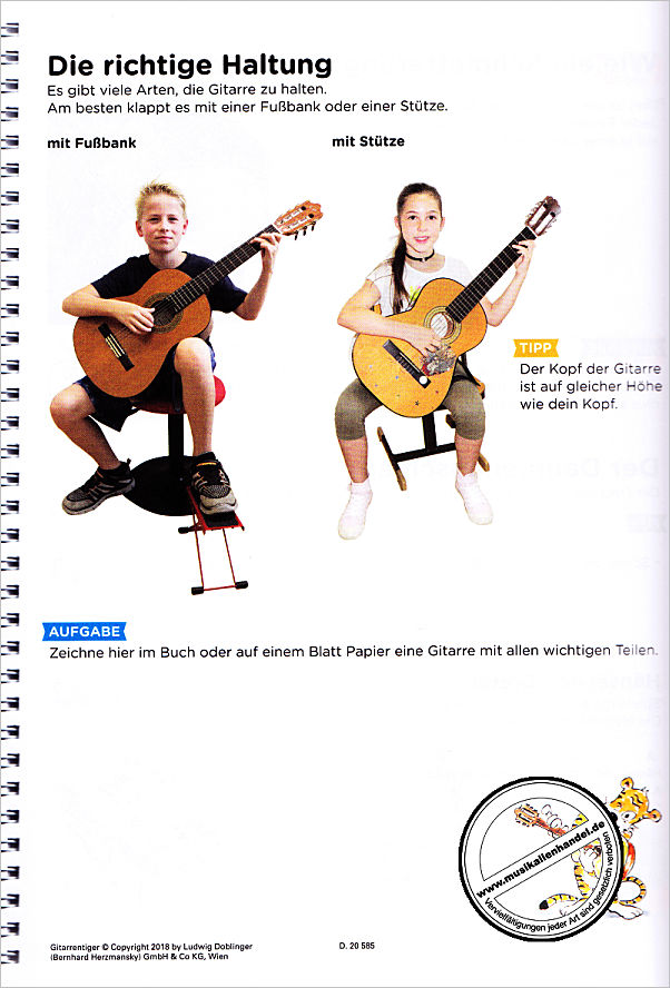 Notenbild für DO 35963 - Gitarrentiger 1