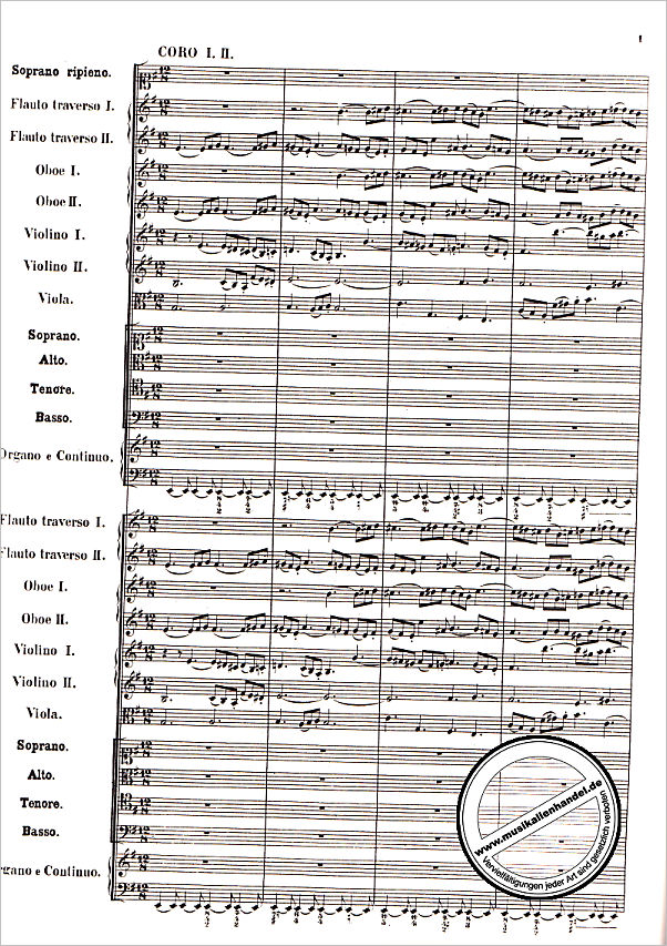 Notenbild für DP 26257-X - MATTHAEUS PASSION BWV 244