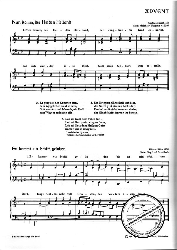 Notenbild für EB 6440 - DAS WEIHNACHTSLIEDERBUCH