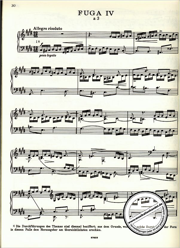 Notenbild für EB 8276 - DAS WOHLTEMPERIERTE KLAVIER 2/1 BWV 870-876