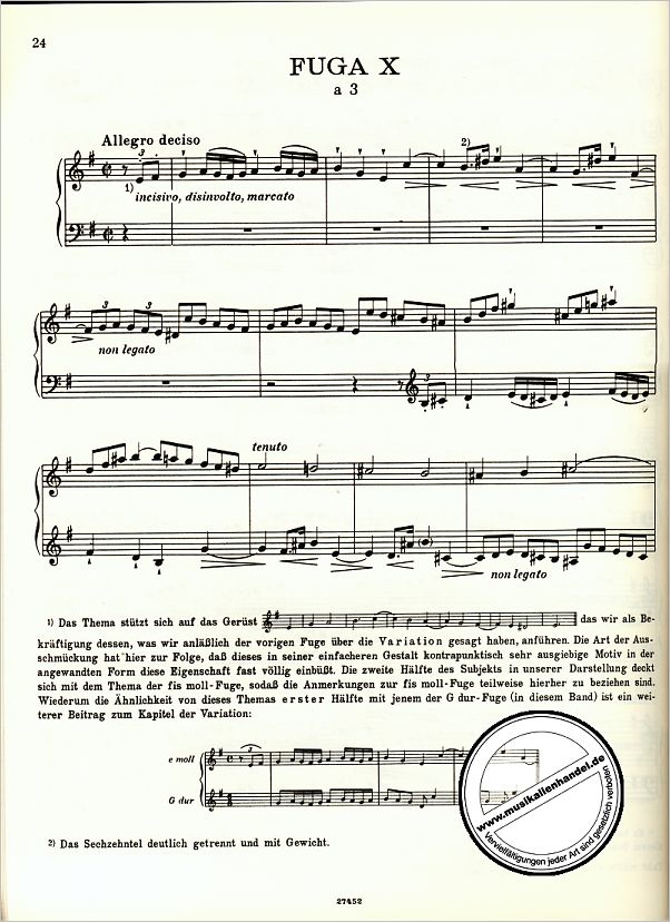 Notenbild für EB 8277 - DAS WOHLTEMPERIERTE KLAVIER 2/2 BWV 877-882