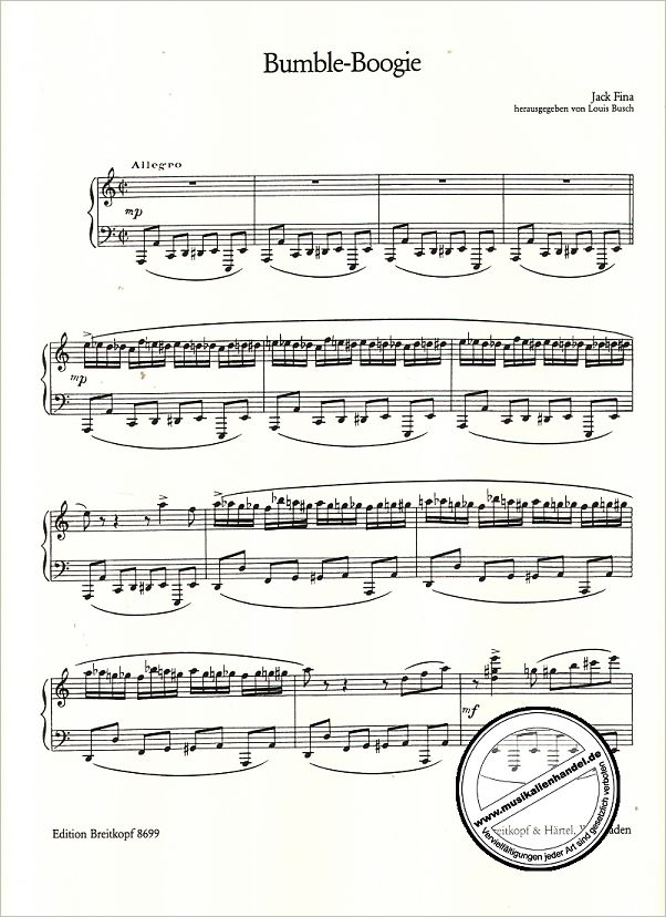 Notenbild für EB 8699 - BUMBLE BOOGIE NACH HUMMELFLUG