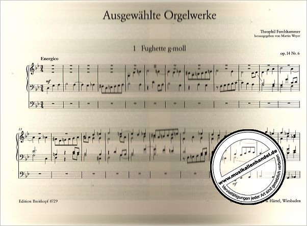Notenbild für EB 8729 - AUSGEWAEHLTE ORGELWERKE