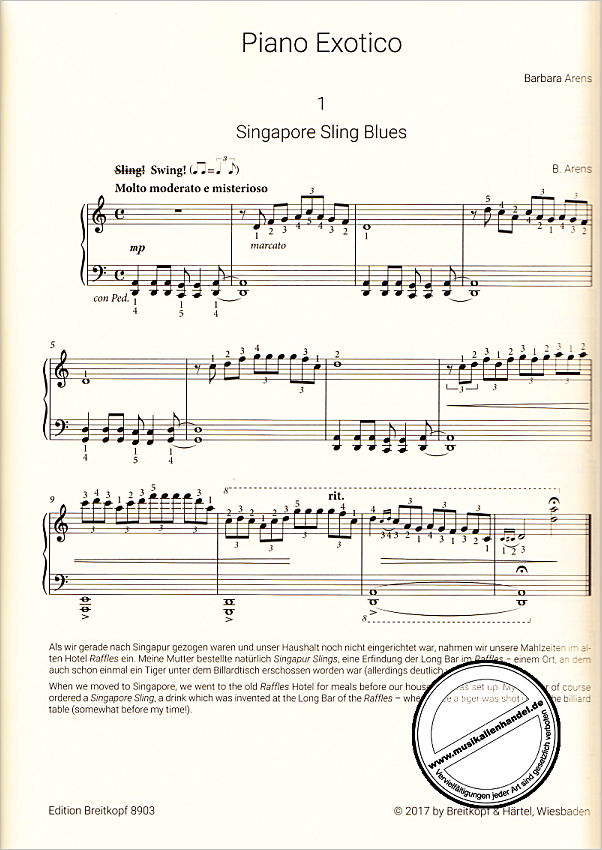 Notenbild für EB 8903 - PIANO EXOTICO