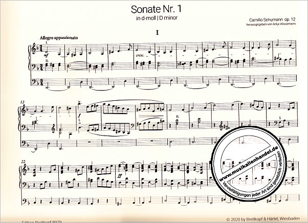 Notenbild für EB 8979 - Sämtliche Orgelsonaten