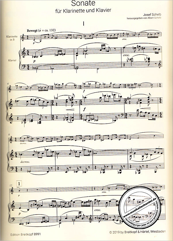 Notenbild für EB 8991 - Sonate