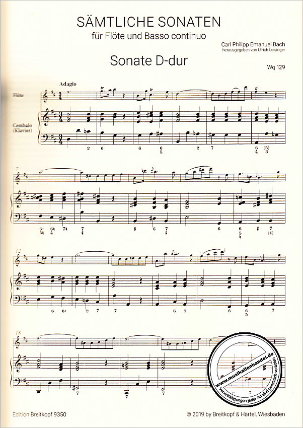 Notenbild für EB 9350 - Sämtliche Sonaten 5