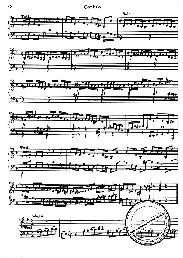 Notenbild für EBOB 4311-CEMB - KONZERT D-MOLL BWV 1052 - CEMB STR