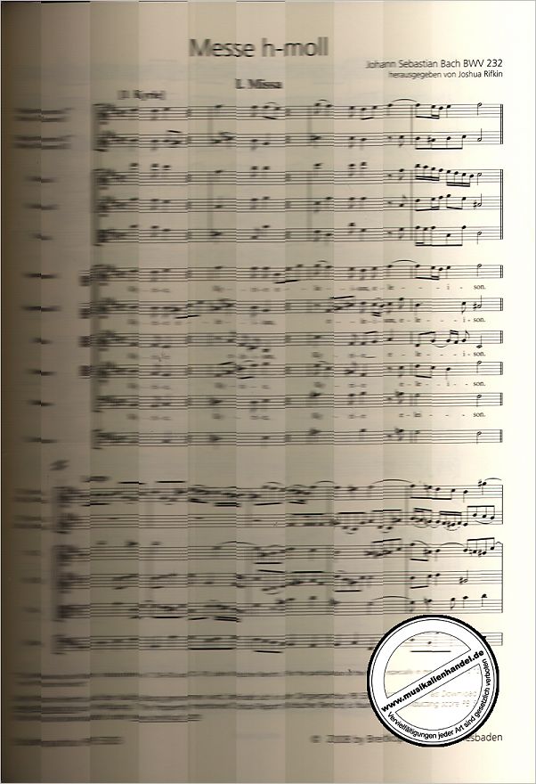 Notenbild für EBPB 5303 - MESSE H-MOLL BWV 232