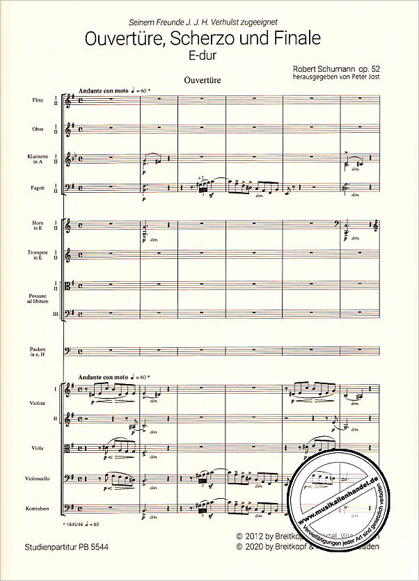 Notenbild für EBPB 5544-07 - Ouvertüre Scherzo + Finale E-Dur op 52