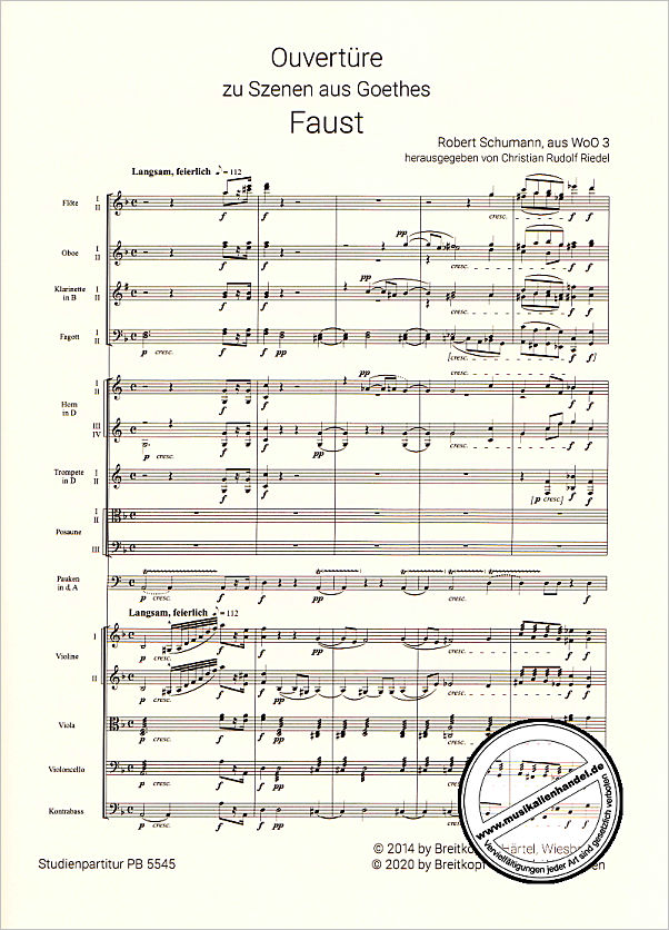 Notenbild für EBPB 5545-07 - Szenen aus Goethes Faust WOO 3