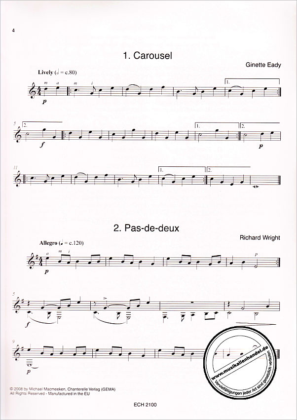 Notenbild für ECH 2100 - SOLO NOW PREPARATORY BOOK