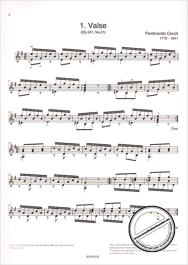 Notenbild für ECH 2112 - CLASSICAL BOOK OF SOLOS