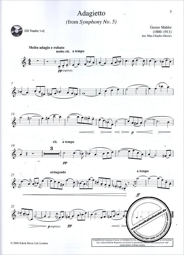 Notenbild für ED 12980 - MOVIE THEMES FOR OBOE