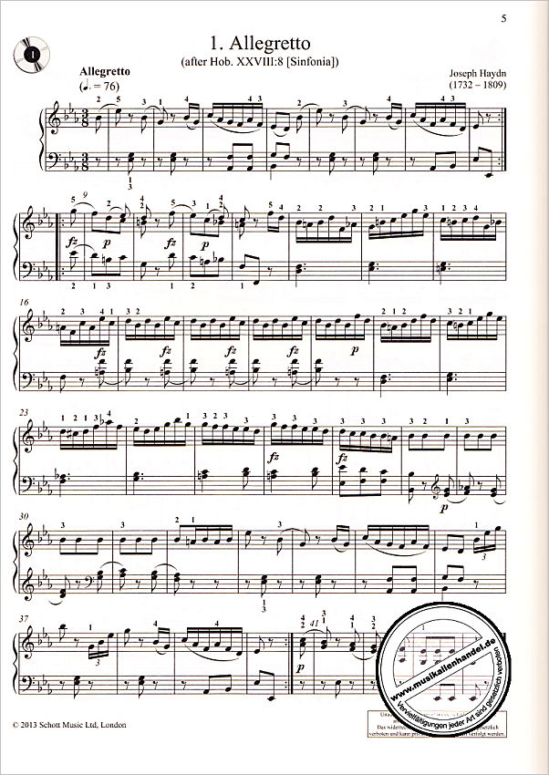 Notenbild für ED 13440 - CLASSICAL PIANO ANTHOLOGY 3