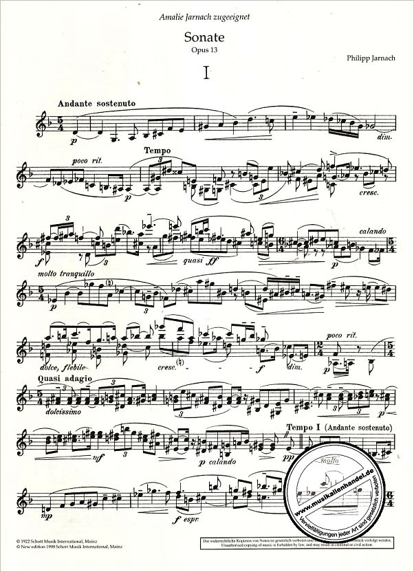 Notenbild für ED 1903 - SONATE OP 13
