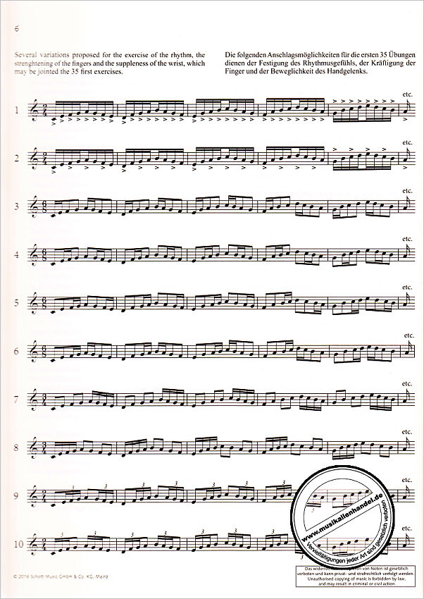 Notenbild für ED 22376 - THE VIRTUOSO PIANIST IN 60 EXERCISES