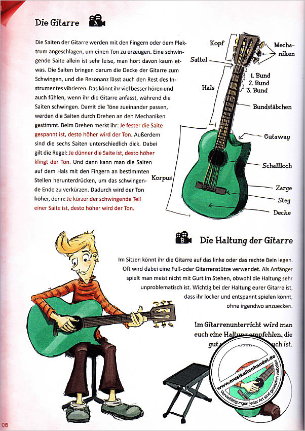 Notenbild für ED 22515D - Gitarre lernen mit Zacky + Bob 1
