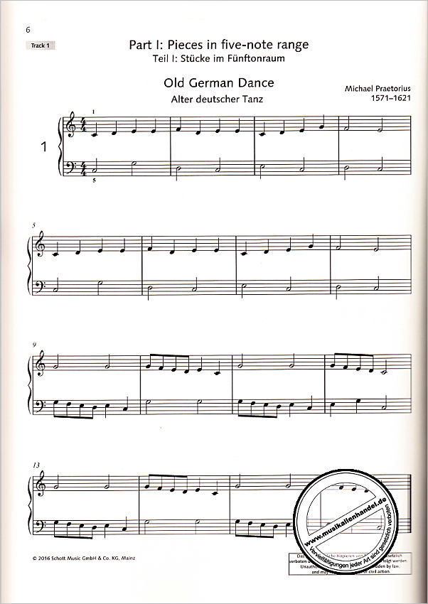 Notenbild für ED 22547D - Easy Concert pieces 1
