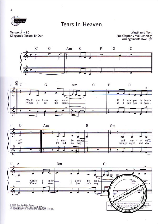 Notenbild für ED 22575 - Pop for Clarinet 2