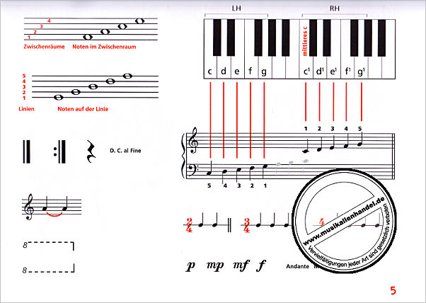 Notenbild für ED 22771 - Piano junior 1 - Theory book