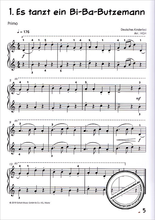 Notenbild für ED 22783 - Piano junior 3 - Duettbuch