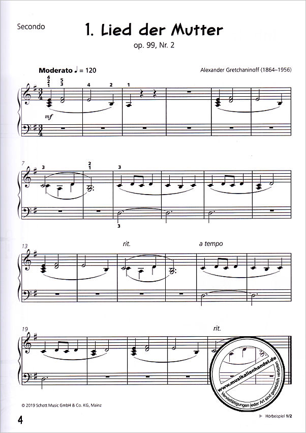 Notenbild für ED 22784 - Piano Junior 4 - Duettbuch