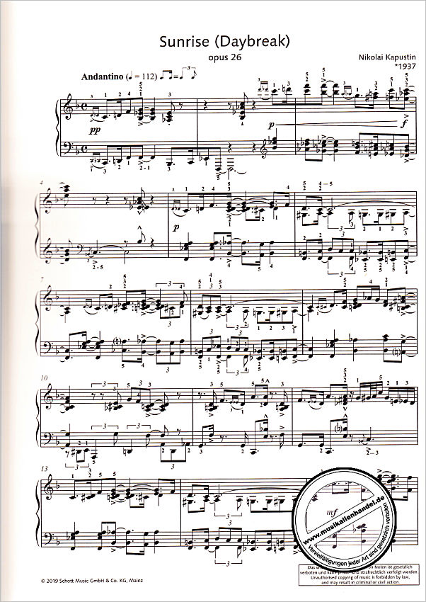 Notenbild für ED 22929 - Piano works | Klavierwerke