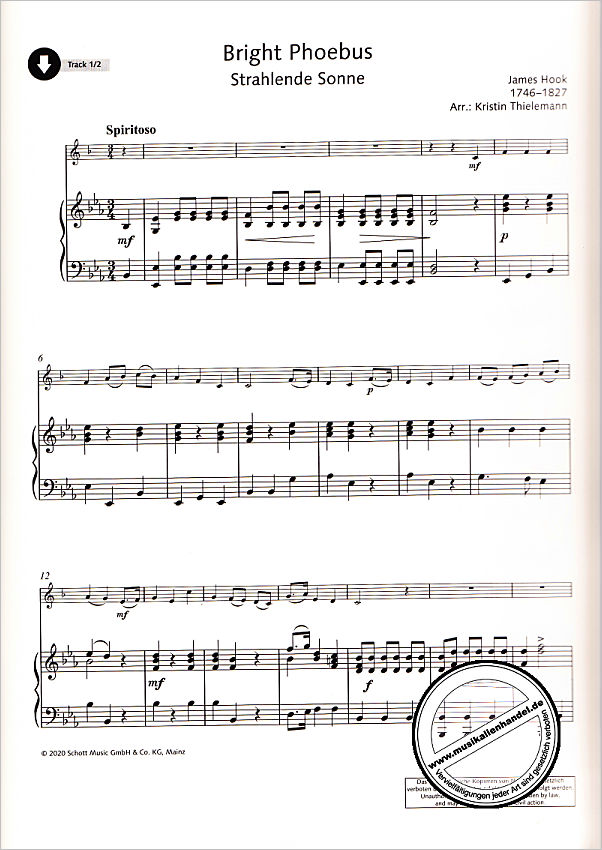 Notenbild für ED 23073 - Sonatas + Concert Pieces