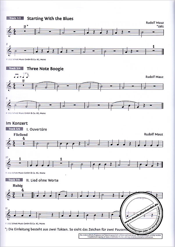 Notenbild für ED 23224 - Saxophonschule 1 - Spielheft