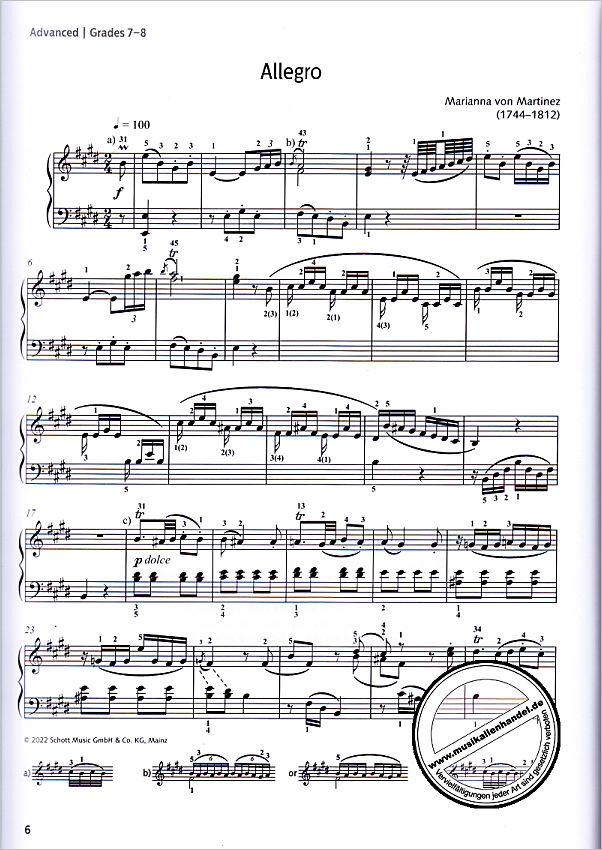 Notenbild für ED 23475 - Women composers 3