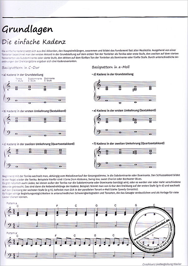 Notenbild für ED 23480 - Crashkurs Liedbegleitung Klavier