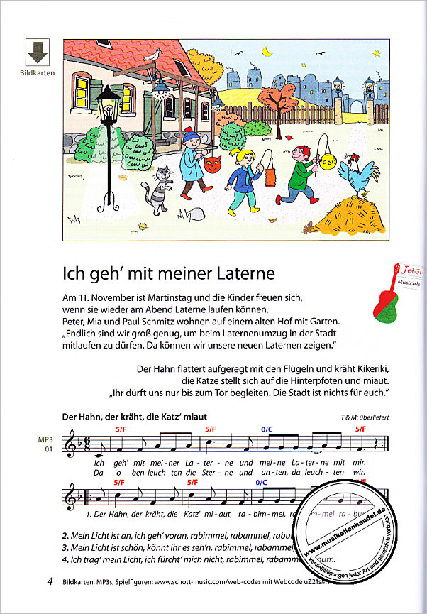 Notenbild für ED 23486 - Mini Musicals und Erzähltheater über Laternenlaufen und Sankt Martin