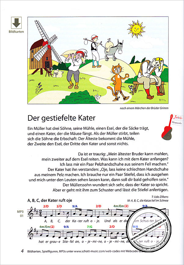 Notenbild für ED 23494 - Mini Musicals und Erzähltheater über Märchen mit Tieren