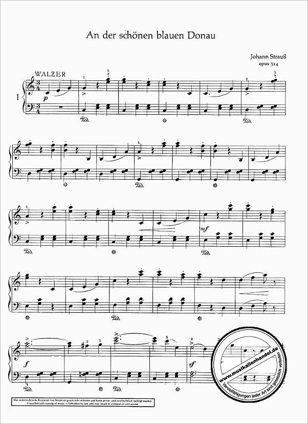 Notenbild für ED 2840 - STRAUSS FUER ALLE