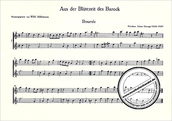 Notenbild für ED 4369 - AUS DER BLUETEZEIT DES BAROCK