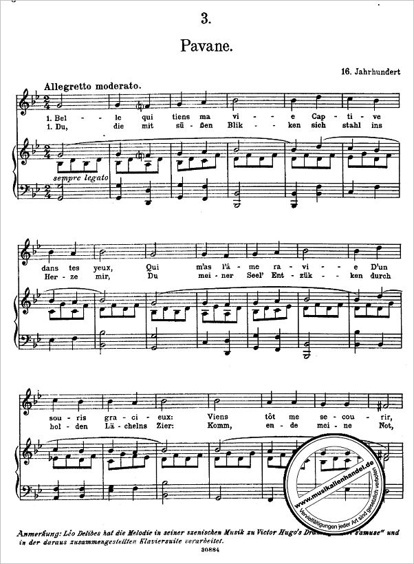 Notenbild für ED 555 - DAS LIED DER VOELKER 5 - FRANZOESISCHE V