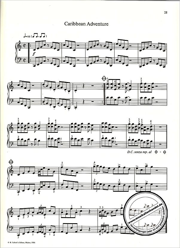 Notenbild für ED 7304 - PIANO STUDIES IN POP