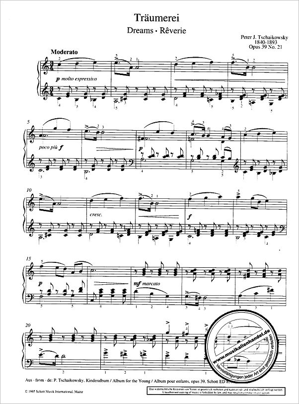 Notenbild für ED 8277 - LEICHTE KLAVIERMUSIK DER ROMANTIK 2